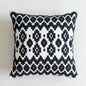 Scandinavian Black & White Embroidery Cushion Covers - 45cm x 45cm