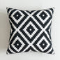 Scandinavian Black & White Embroidery Cushion Covers - 45cm x 45cm