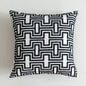 Scandinavian Black & White Embroidery Cushion Covers - 45cm x 45cm