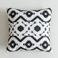 Scandinavian Black & White Embroidery Cushion Covers - 45cm x 45cm