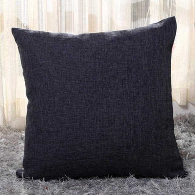 Scandinavian Cotton Linen Cushion Cover - charcoal