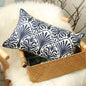 Navy Victorian Pattern Embroidery Cushion Covers