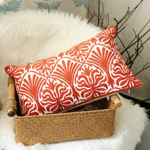 Red Victorian Pattern Embroidery Cushion Covers