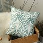 Green Victorian Pattern Embroidery Cushion Covers