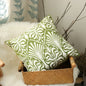 Green Victorian Pattern Embroidery Cushion Covers