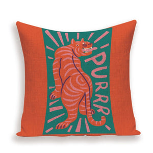 Exotic & Colourful Tiger Print Cushion Covers