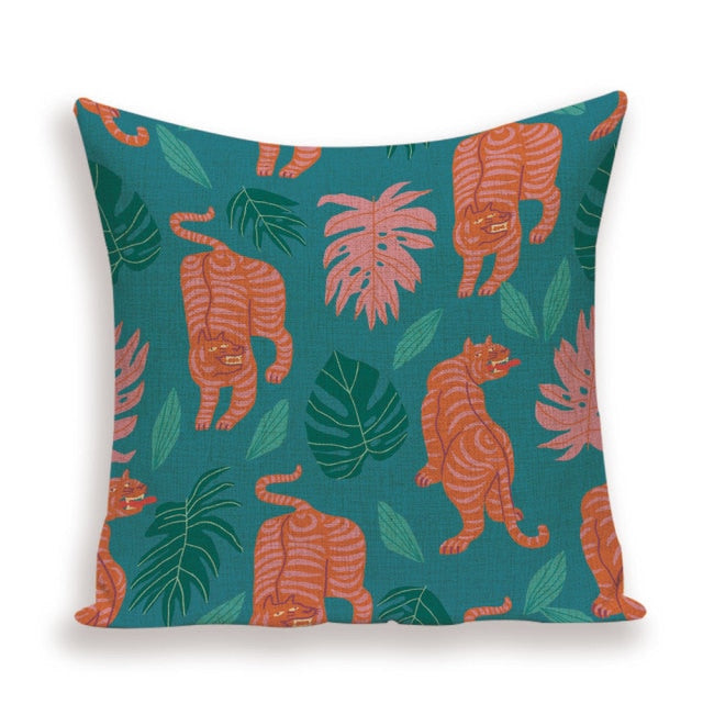 Exotic & Colourful Tiger Print Cushion Covers