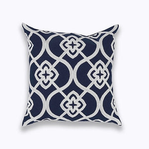 Scandinavian Embroidery Cushion Cover - Navy - Celtic Star