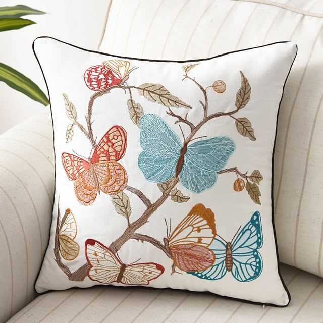 Beautiful Country Style Butterfly Cushion Covers