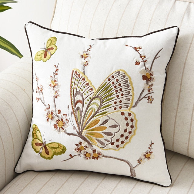 Beautiful Country Style Butterfly Cushion Covers