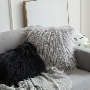 Long Faux Fur Cushion Covers