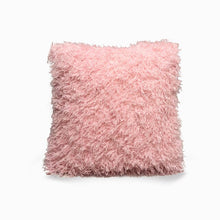 Pink Eco Feather / Fur Fluffy Cushion Covers