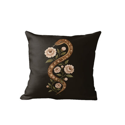 Nordic Black Cushion Covers With Sun, Moon, Floral & Fauna