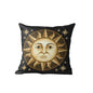 Nordic Black Cushion Covers With Sun, Moon, Floral & Fauna