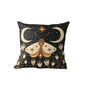 Nordic Black Cushion Covers With Sun, Moon, Floral & Fauna