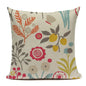 Colourful Retro Scandinavian Leaf Cushion Covers