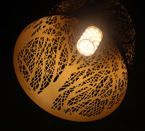 Elegant Nordic Vintage Pendant Light With Iron Etching