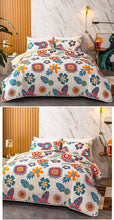White Gorgeous Floral Quilted Bedspread 200cm x 230cm - Pillow Case Not Included