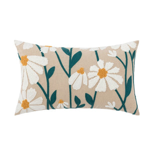 30cm x 50cm Daisy Embroidery Cushion Covers