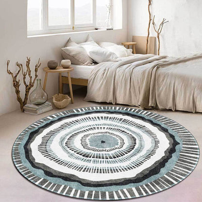 Abstract Fossil Pattern Round Rugs