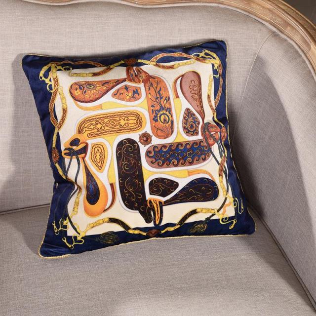 Luxury Velvet & Jacquard Cushion Covers - Kaleidoscope