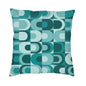 Retro Vintage Cushion Covers In Green, Turquoise & Purple Colours