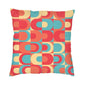 Retro Vintage Cushion Covers In Green, Turquoise & Purple Colours