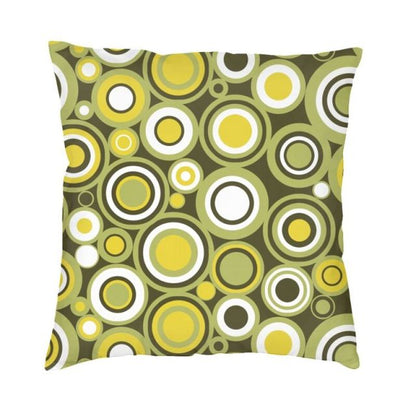 Retro Vintage Cushion Covers In Green, Turquoise & Purple Colours