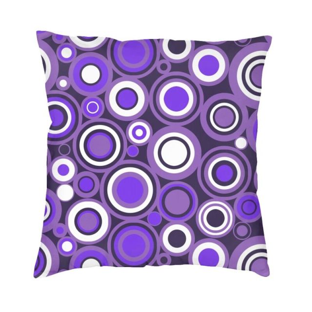 Retro Vintage Cushion Covers In Green, Turquoise & Purple Colours