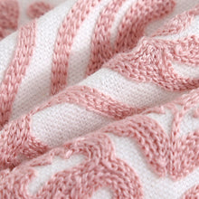 Scandinavian embroidery cushion cover - pink - Diamond - Indimode