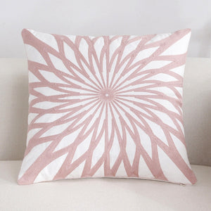 Scandinavian embroidery cushion cover - pink - Star - Indimode