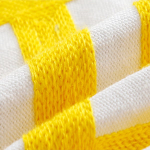 Scandinavian embroidery cushion cover - yellow - Maze - Indimode