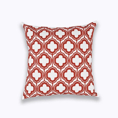 Christmas Red & White Cushion Covers With Embroidery