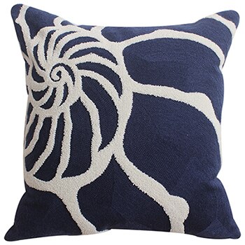 Seaside Navy Embroidery Cushion Covers