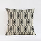 Nordic Black / Navy & Cream Geometric Cushion Covers