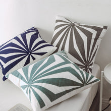 Geometric Abstract Cream Embroidery Cushion Cover